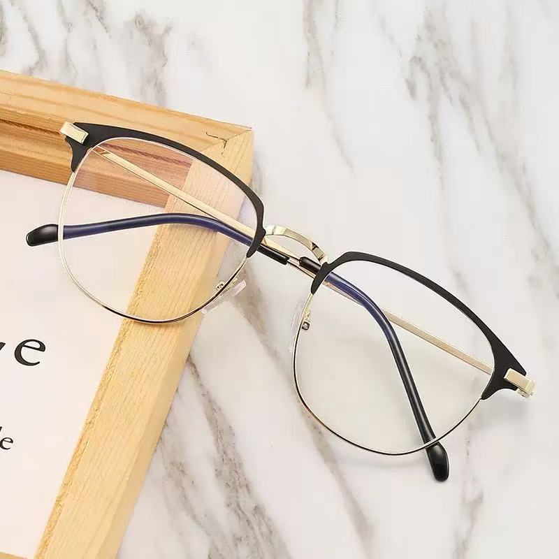 

2025 New unisex square polygon glasses for men women metal frame glasses plain glasses Nearsighted Eyewear Glasses -1.0 -2.5 -2 0
