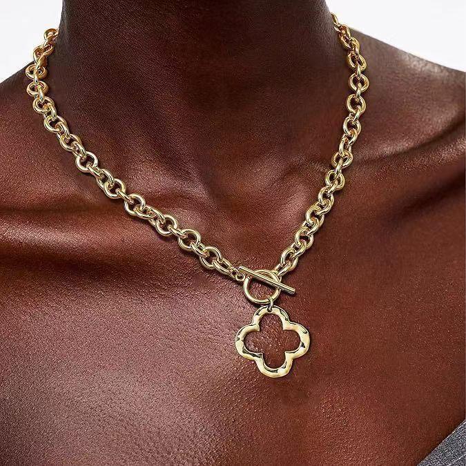 Love star necklace set necklace type, exaggerated metal hollow street auction jewelry