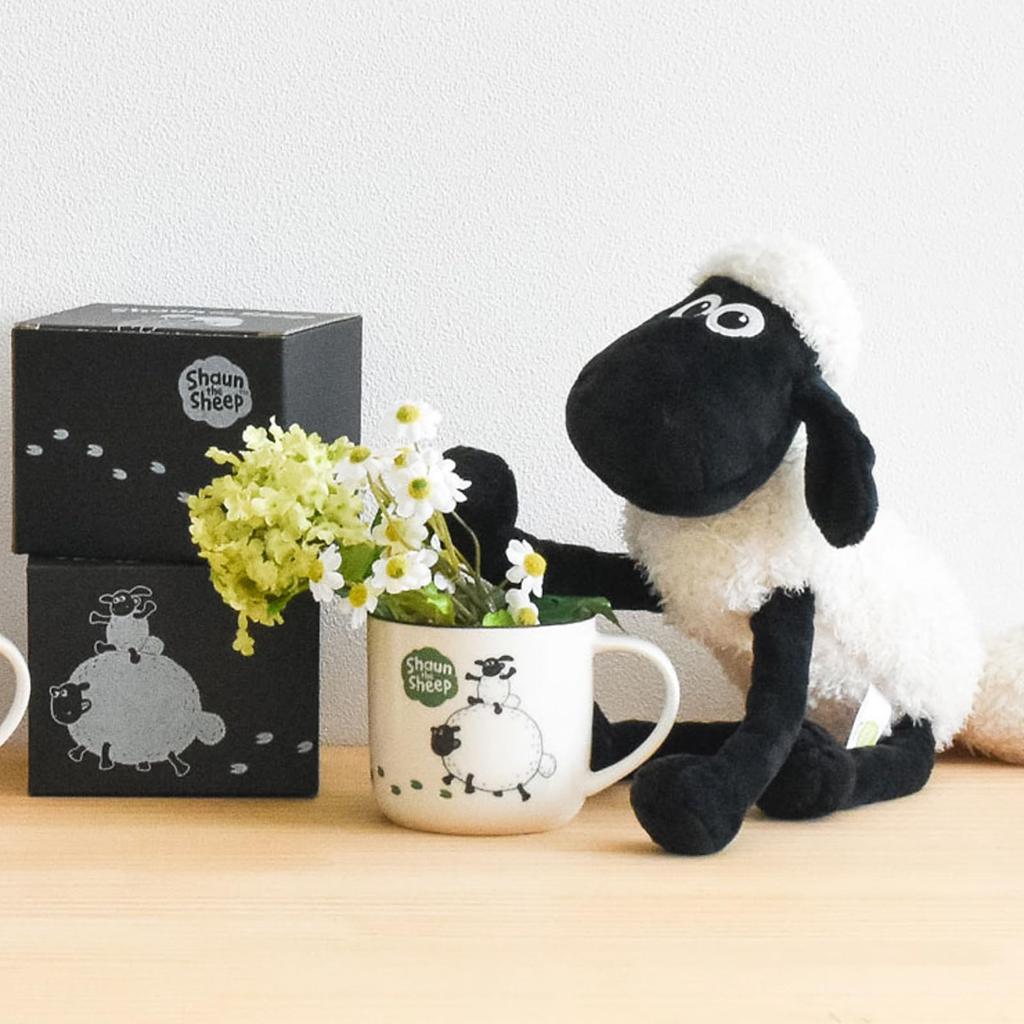 Shaun the Sheep Microwave and Dishwasher Mino Made In 246025 Mug, Approx. 350ml, Safe, Tableware, Sundries, Goods, Book, Green, Ware, Japan,