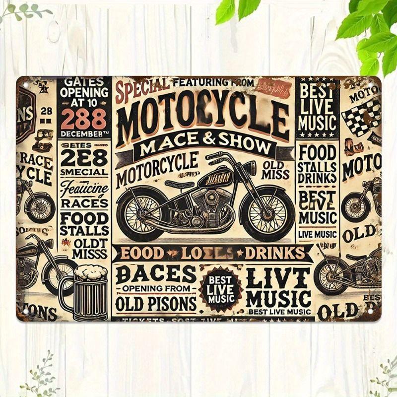 Automotive Metal Decorative Painting: Gifts for Car Lovers Garage Home Style