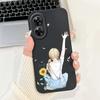 Für Realme Note 60 Hülle Luxus Kunst Bemaltes Cover Stoßfest Weiches Silikon Handyhülle Für Realme Note 50 Note50 Note60 Rückseite