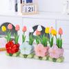 Flower-shaped Ceramic Flower Arrangement Creative Art Vase Living Room Flower Arrangement Dining Table Porch Decorations Vases