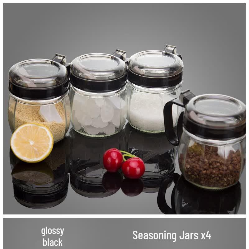 Short Cloud Glass Seasoning Jar Set