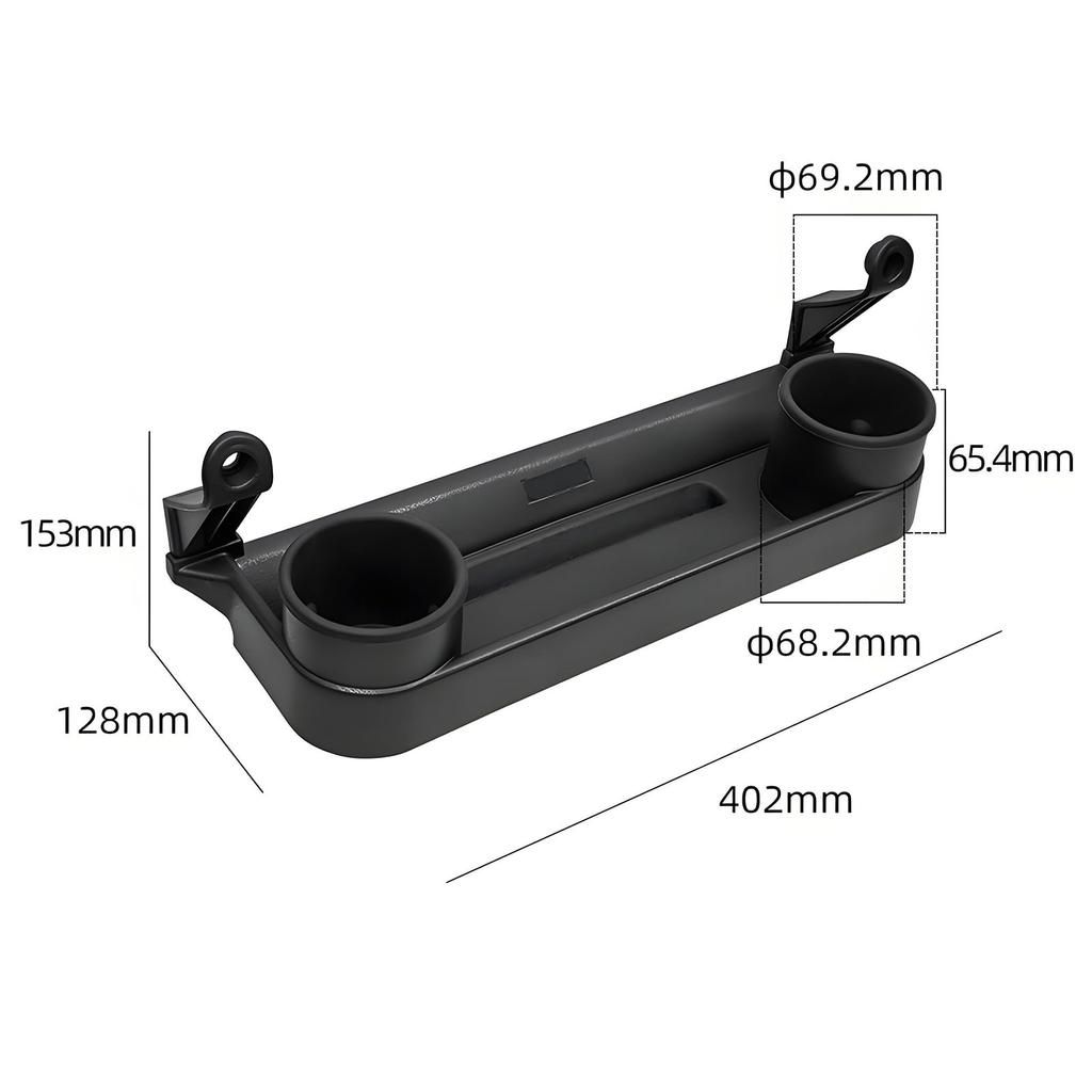 YOCTM Passenger Seat Storage Box for Suzuki Jimny Sierra and Nomad JC74 and Includes a Front Passenger Seat Drink Storage and Smartphone Stand