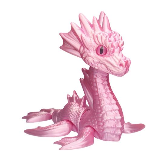 3D Printed Sea Dragon Figurine Movable Joints Dragon Figure Mini Articulated Dragon Model Fidget Toy Desktop Decoration Ornament