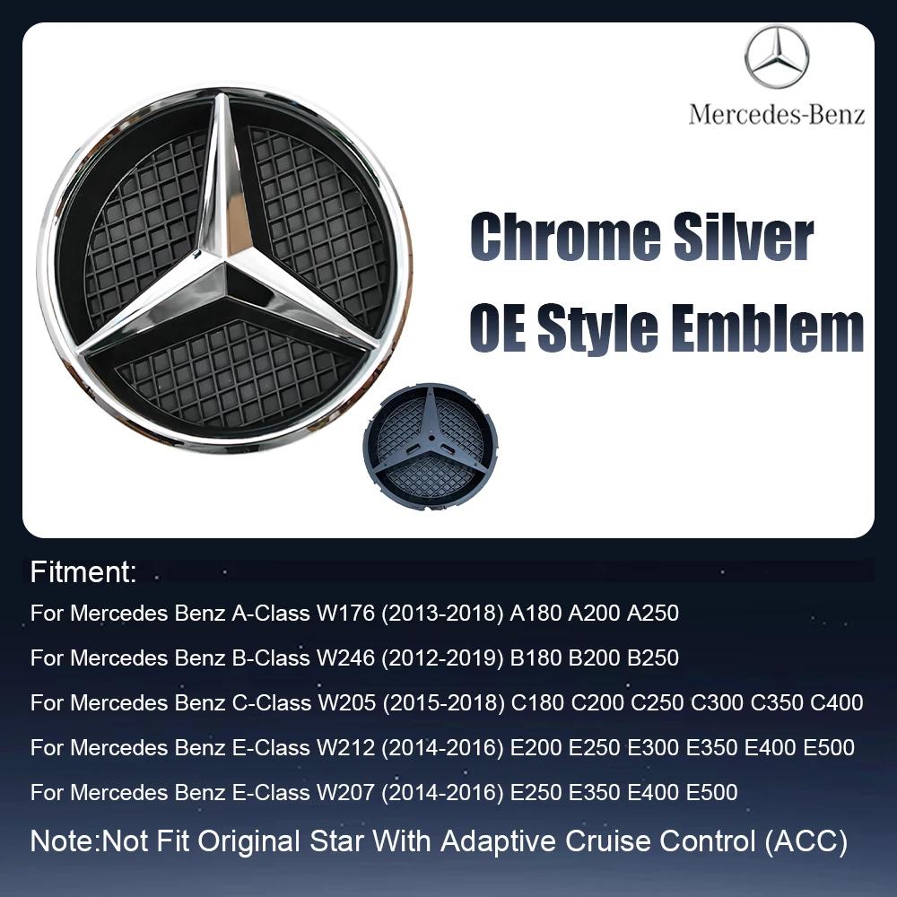 

1pcs Front Grill Star Emblems For Mercedes Benz W176 W205A B C E S R SL ML GL GLA GLK-Class