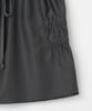 Milo Woman Cutoff Shirred Two-Way Skirt [Charcoal]