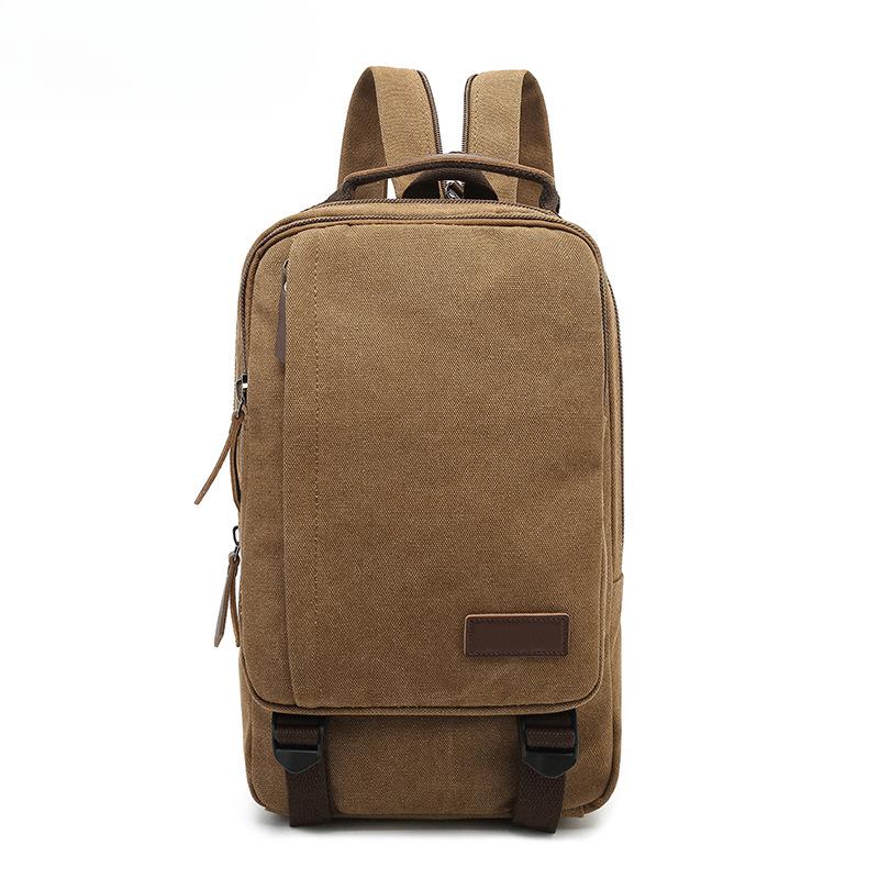 

Холщовый рюкзак Повседневный дорожный рюкзак Темпераментная студенческая сумка хаки