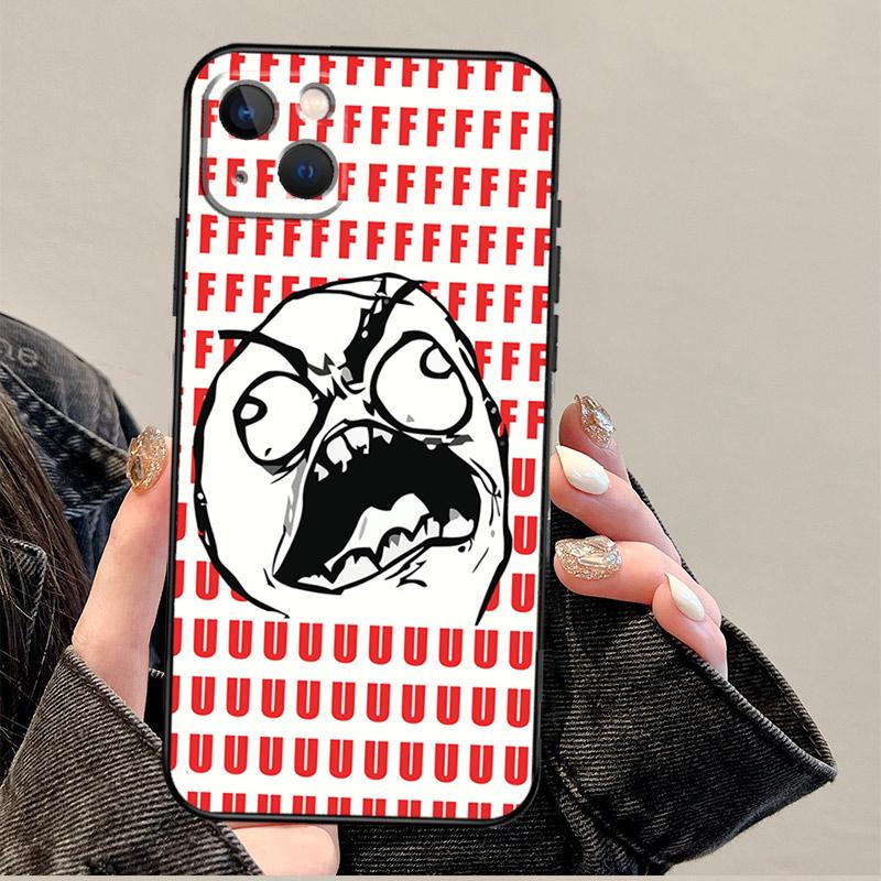 Funny FACE MEMES Funda For iPhone 15 16 Pro Max 12 13 Mini 11 14 Pro Max XS X XR 15 16 Plus Case