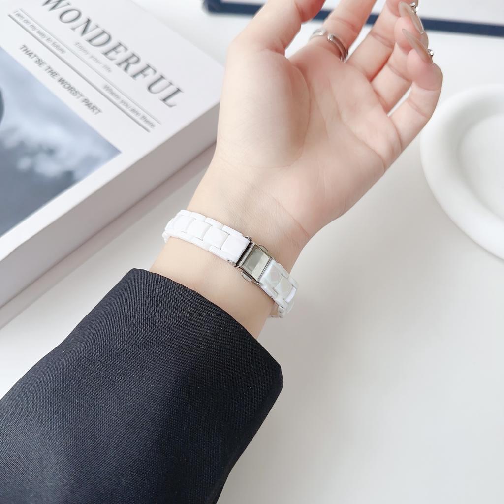 Pulseira de estilo transparente colorida clássica para Apple Watch Band Series 9 8 7 6 SE 5 4 Pulseira Ultra2 49mm 41/45mm 40/44mm Cinto de pulso fino