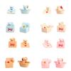 Bear 4 Pcs Figure Pvc Home Decoration Birthday Presents Blue White Brown Pink
