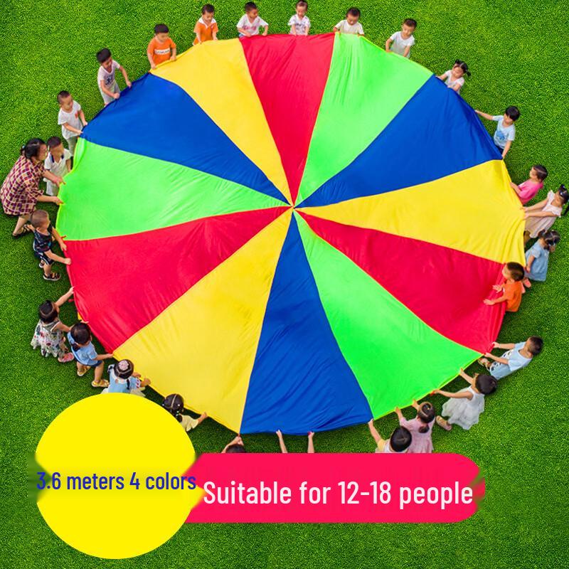Rainbow Play Parachute for Kids & Groups