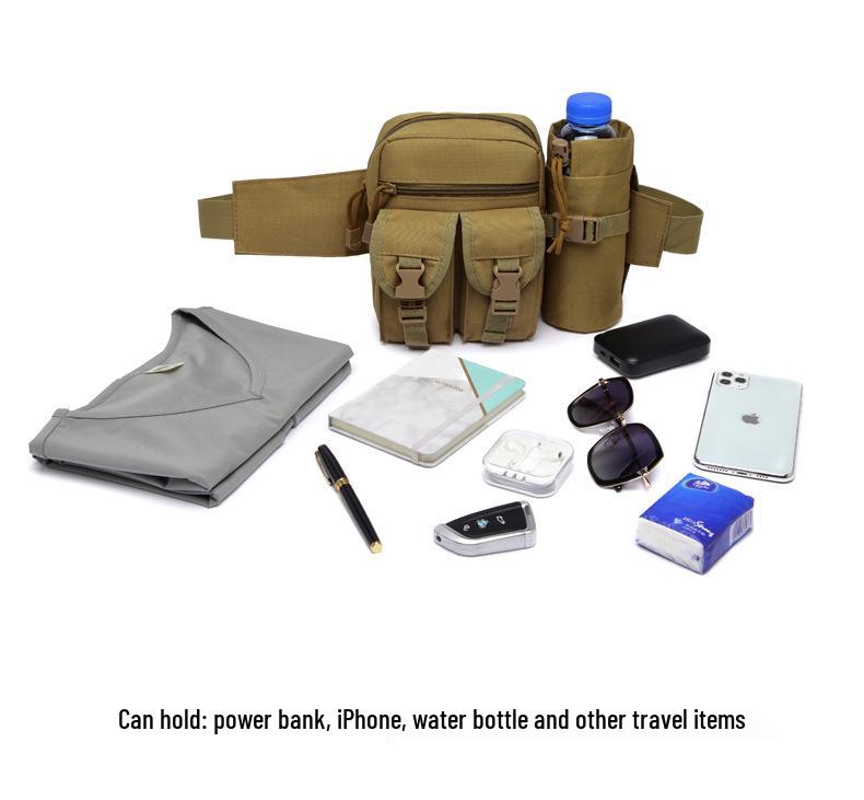 Unisex Multifunctional Waterproof Fanny Pack - Large Capacity for Outdoor Sports, Running, Work, and Fishing