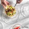 Nordic Gold Rim Glass Serving Plates, 14cm (Set of 2)