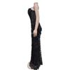 Evening Gown Fashion Party Gowns Women's Solid Sequins Sexy Halter Long Dress