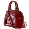 LOUIS VUITTON Alma BB Handbag M91606 2WAYShoulder Pomdamul Red Monogram Vernis Women Used