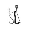 Câble pour casque micro - epos - cstd 01 - easydisconnect rj-9 - noir - standard