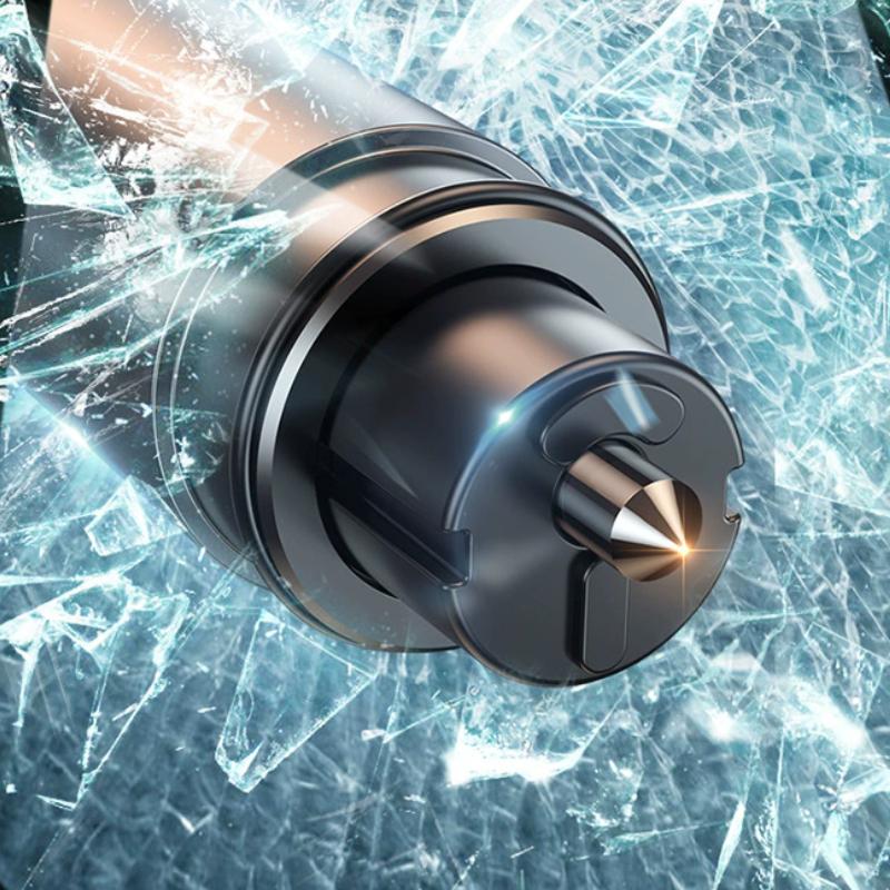 Car Safety Hammer Emergency Glass Breaker Seat Belt Cutter High Hardness Tungsten Steel 2 in 1 Rescue Tool Auto Accessories