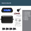 Car Parking Sensor Kit With Auto Parktronic Reverse LED Monitor 4 Sensors Radar Detector System Backlight Display