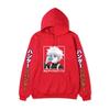 Hunter X Hunter Killua Anime Hoodie Vertical Japanese Letter Print Casual Long Sleeve Pullover Sweatshirt