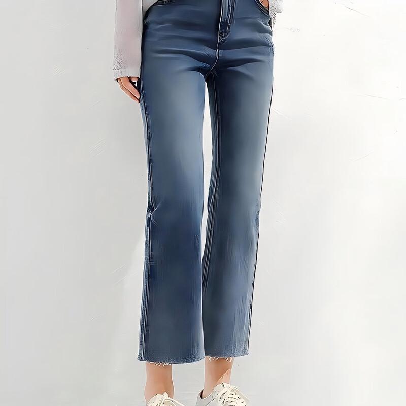 

Annakou Retro Washed Slim Flared Jeans for Women M