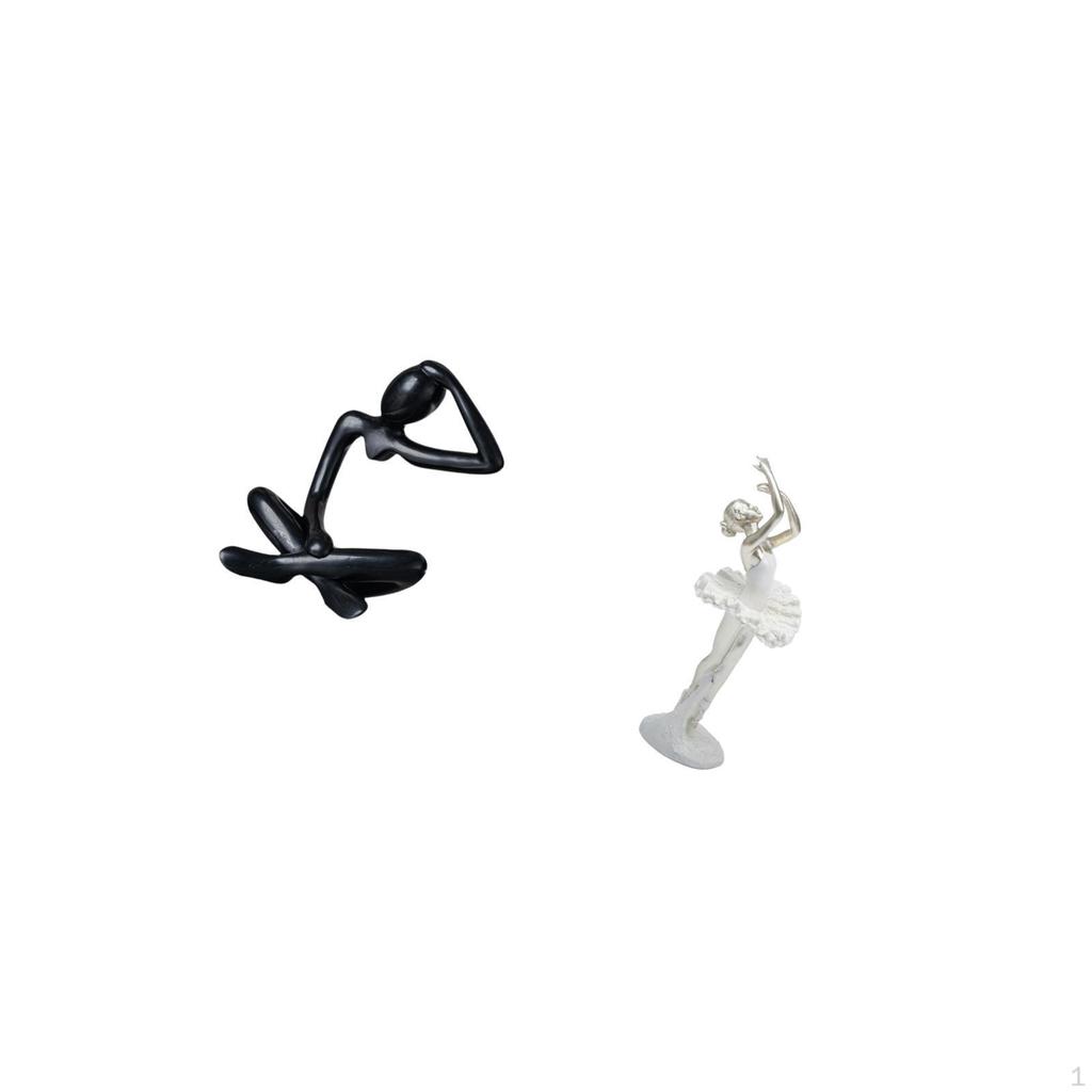 Modern Abstract Thinker Ballerina Sculpture Decorative Figurine Creative Tabletop Ornament for Shelf