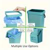Space-Saving Quiet-Close Trash Can - 3/5L, Eco-Friendly Sealed Bin for Kitchen & Office, No Electricity Needed
