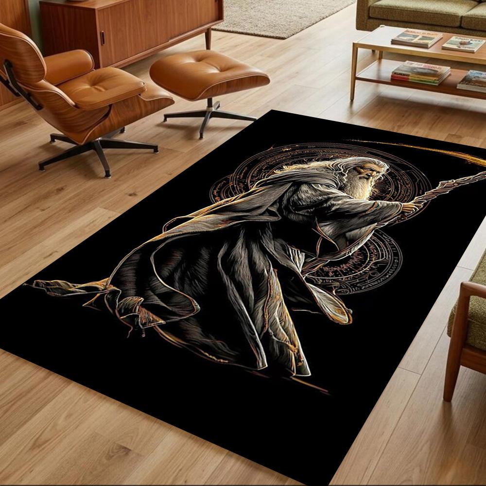 Lord Rings Floor Mat Perfect for Hallway Foyer Bedrooms Dining Room Anti-slip Rug Anime Office Decor Perfect Gift for Women/Men