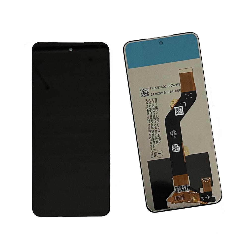 LCD Screen and Digitizer Full Assembly For Tecno Pova 4 LG7n
