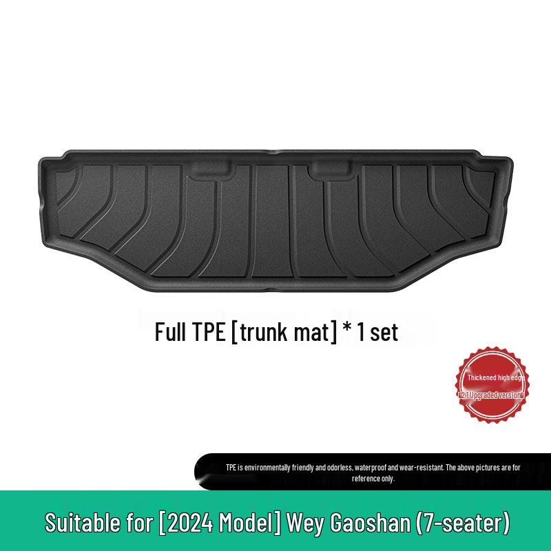 Fits 24 Wei Alpine car models: Custom TPE trunk mats & seat back cushions.