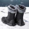 Snow Boots, High Boots, Simple Cotton Boots, Women's Large Size Waterproof and Warm Women's Boots