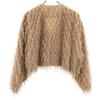 CLANE Long sleeve Cross fringe Bolero 2 beige Women Used