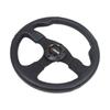13 Inch 330mm Flat Bottom Leather Racing Car Steering Wheel for Performance Driving Experience