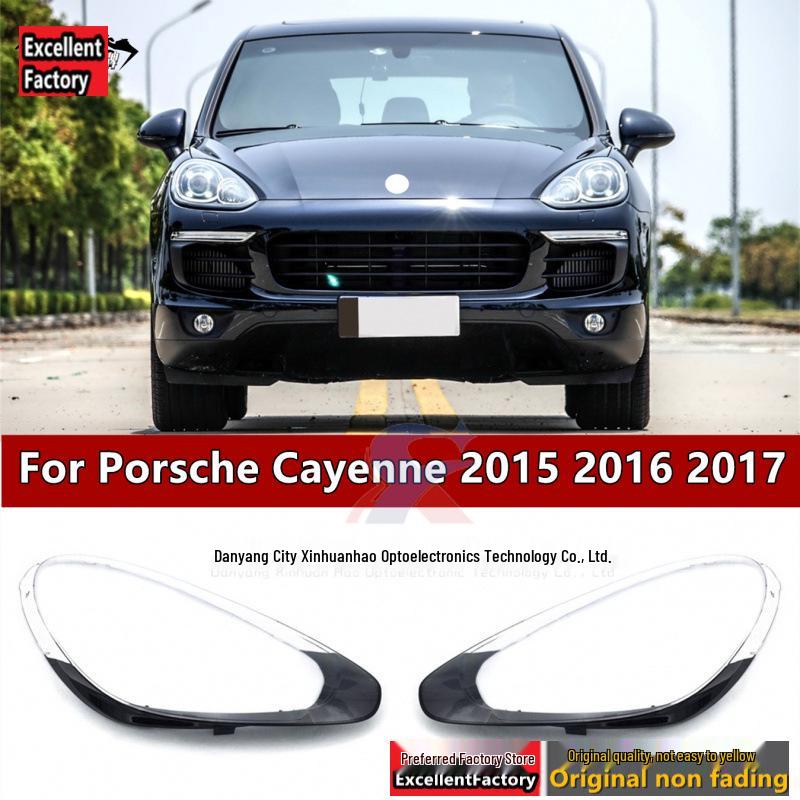 Fits 15-17 Porsche Cayenne Headlight Lens Cover for Turbo Model