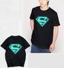 Fashion Cotton Unisex T-Shirt-Superman Superhero Luminous Short Sleeve