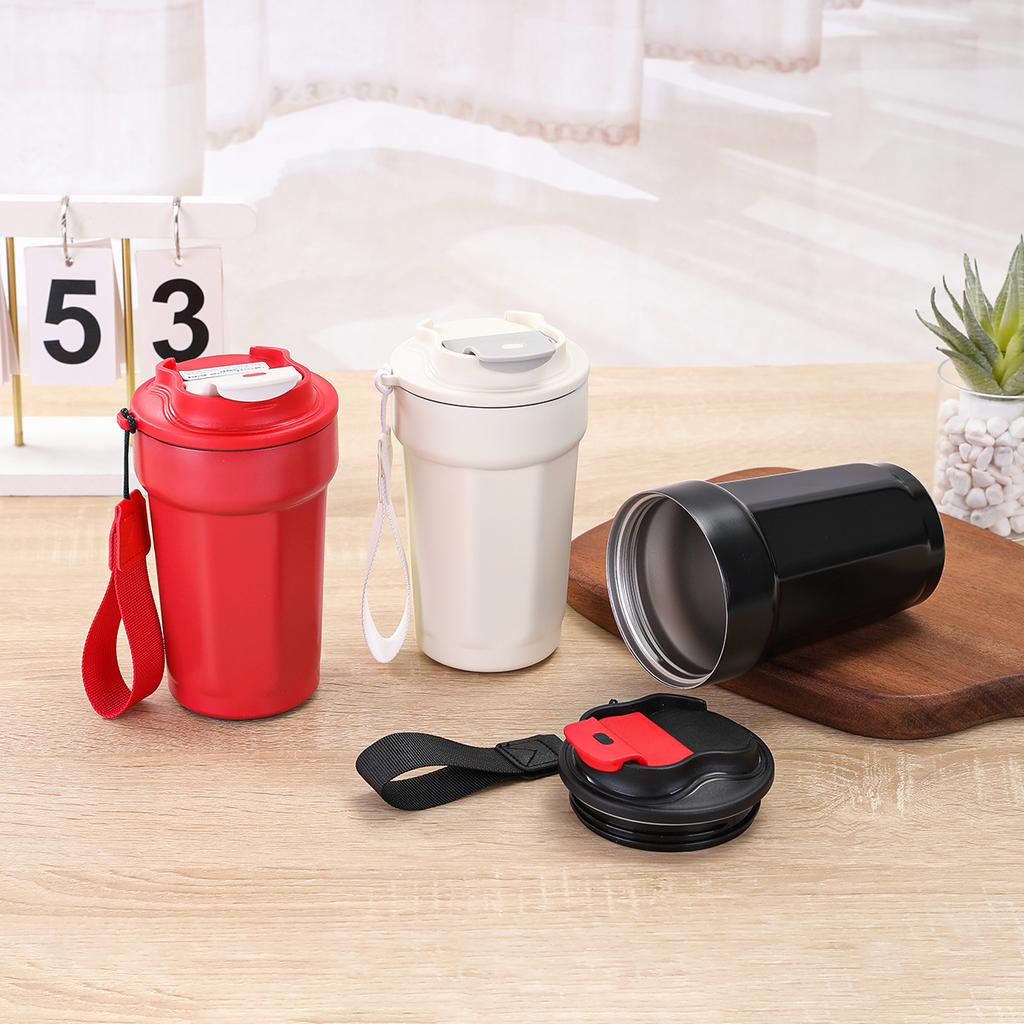 Простая восьмиугольная чашка 316 Нержавеющая сталь Термос Кружка Высокая ценность Портативная Прямое питье Кофейная чашка Портативная автомобильная кружка