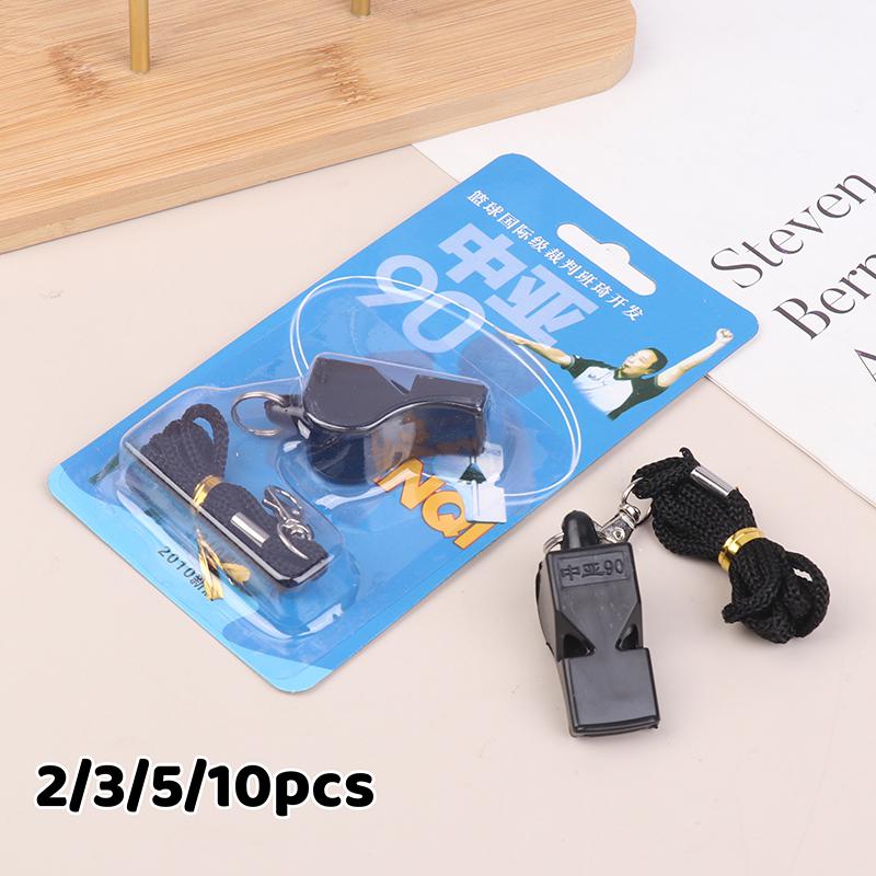 2/3/5/10Pcs Whistle Kit With Professional Lanyard Mouthguard For Basketball Soccer Volleyball Futsal And Handball Referees