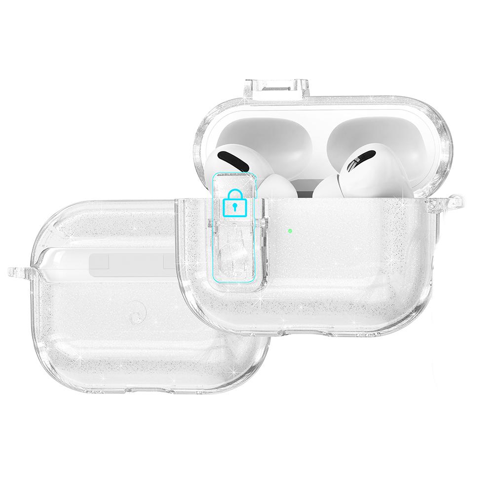Transparent Earphone Case For AirPods Pro 3 Unique Lock-on/off Design One-touch Automatic Flip-open Lid Clear Headphone Cover