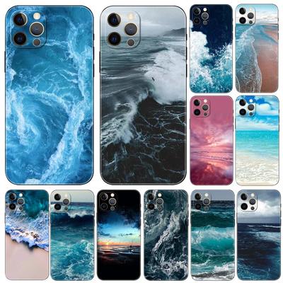 Funda de teléfono con diseño de océano azul para iPhone Samsung Galaxy Redmi Xiaomi Oppo OnePlus Note SA 7 8 9 10 11 12 13 14 20 21 22 23 53 54 Pro Max Ultra TPU suave
