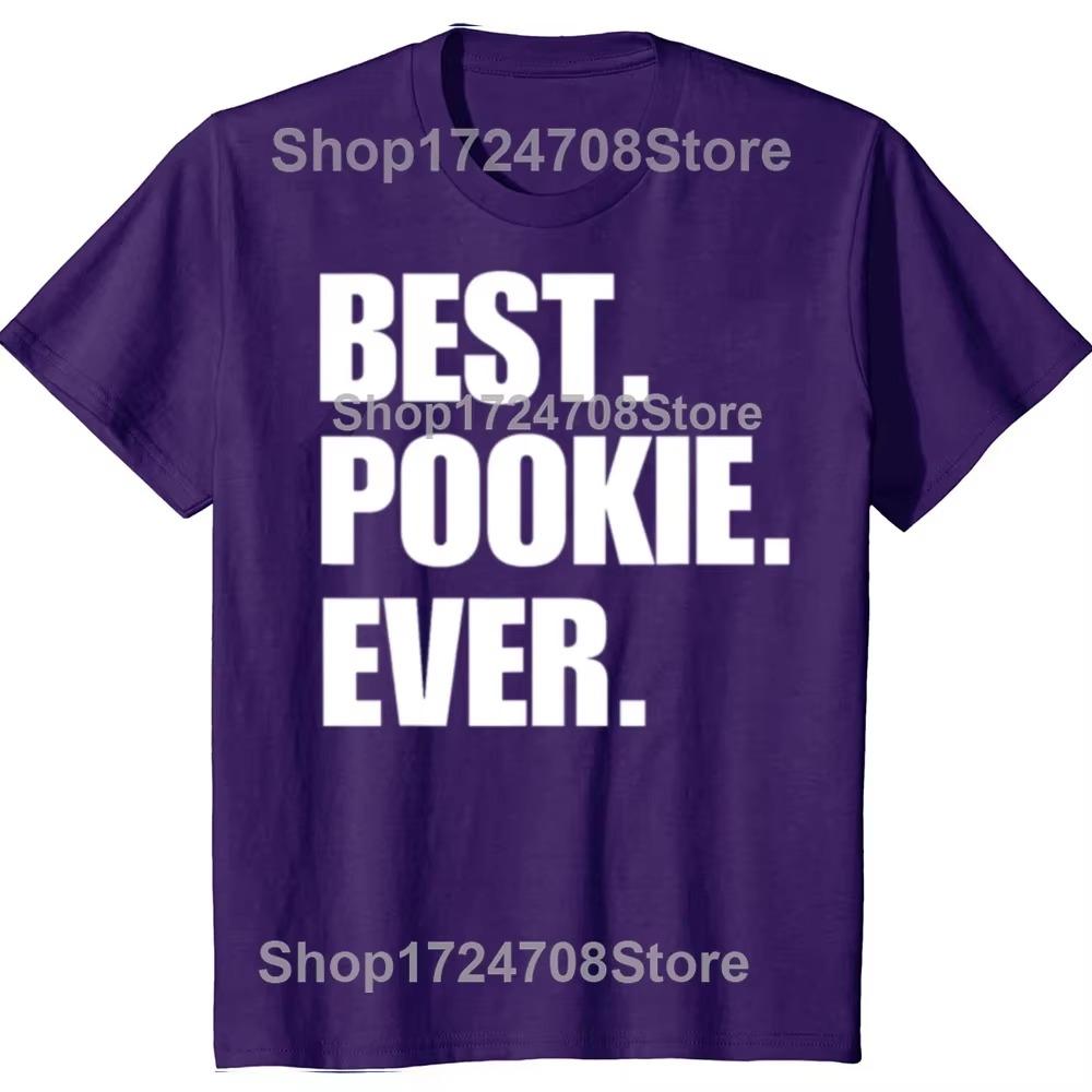 Funny Best Pookie Ever Graphic T-shirts Men Women's Fashion Casual Tshirt 100% Cotton Loose Oversized Valentine's Day T Shirt