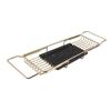 Metal Marble Bathtub Rack Anti Slip Space Saving Multi Functional Expandable Bathtub Tray House Warming Gift