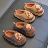 Capybara Children's Slippers with Heel, Autumn/Winter Indoor Home Plush Slippers for Boys and Girls, Baby Shoes