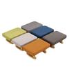Solid Wood Fabric Footstool - Rectangular Low Stool for Living Room & Shoe Area