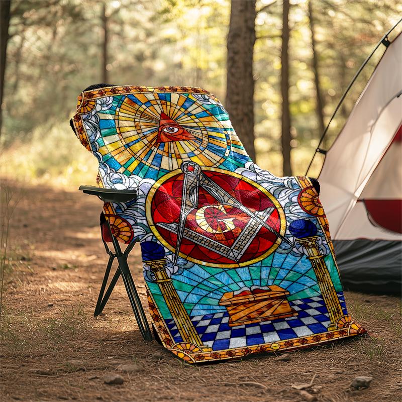 1PC Illuminati All-Seeing Eye Printed Blanket, All Season Lightweight Home Office Outdoor Nap Multifunctional Blanket