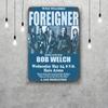 Foreigner Band Retro Vintage Tin Sign Poster Decorative Plaque Metal Plate Wall Decor