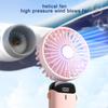 Portable Electric Fan with Smart Led Digital Display Usb Rechargeable Mini Handheld Fan 3000Mah 5 Speed Adjustable Personal Fan