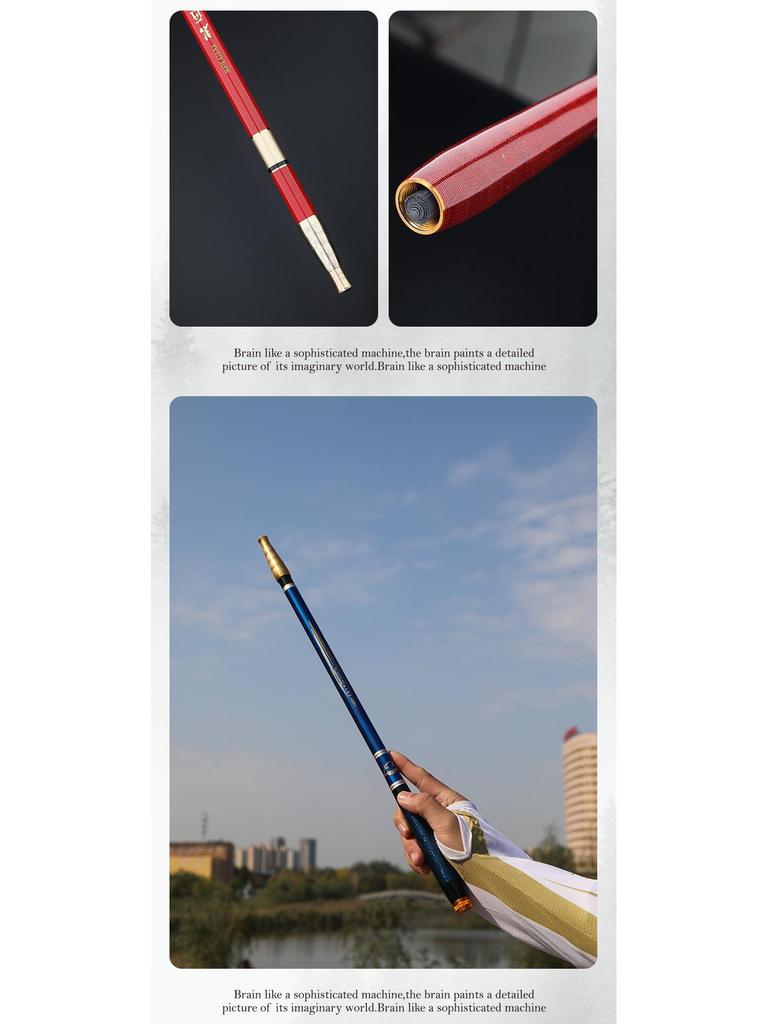 In Stock: Free Shipping - Ultra-Light 28 Tones Carbon Fiber Fishing Rod with Four-Position Adjustment