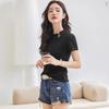 Chinese & Korean Style Slim Fit Short Sleeve Women's Cotton T-shirt - Comfortable & Versatile