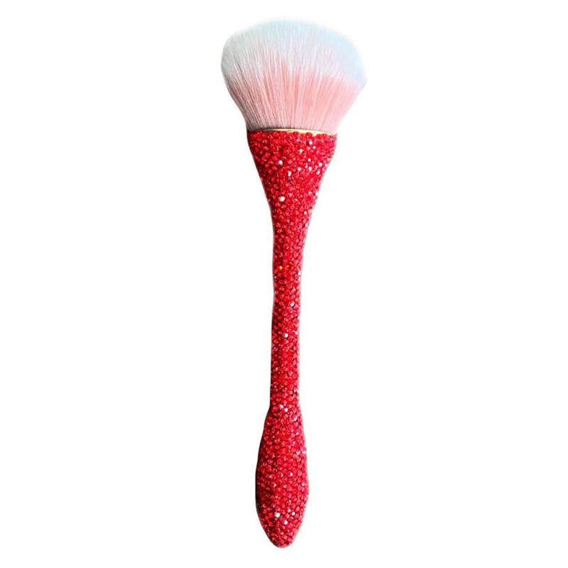 Štětec na make-up s diamantovou rukojetí Volný štětec na pudr štětec na tvářenku Profesionální štětec na make-up štětec na make-up na tvářenku Měkký kartáč na vlasy