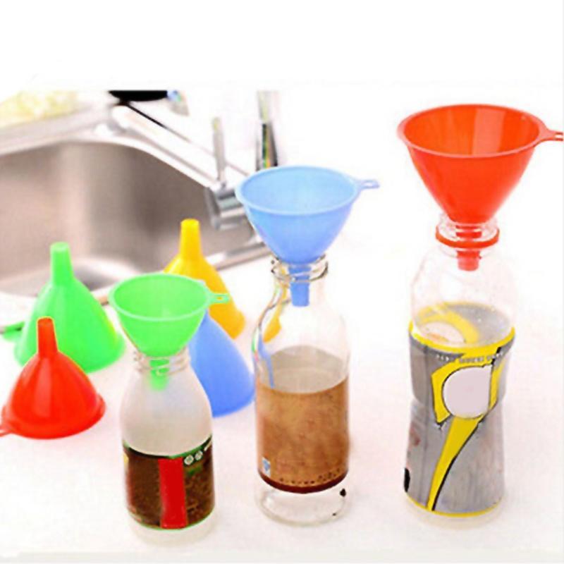 3pcs Set Plastic Funnel Kitchen Tool Lab Car Gadget Liquid Water
